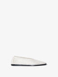 Side image of Square Perforated Slippers in cream