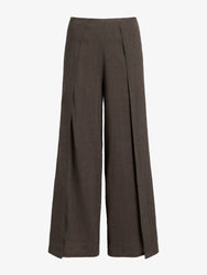 Proenza Schouler Still Life image of Calla Pant in Linen Slub in Coffee