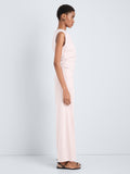 Proenza Schouler Side full length image of model wearing Calla Pant in Linen Slub in Orchid