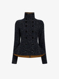 Proenza Schouler Still Life Image of Capucine Jacket in Donegal Knit in Black Multi