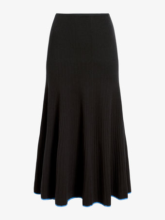 Proenza Schouler Still Life image of Carly Skirt in Souffle Knit in Chicory