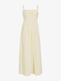 Proenza Schouler Still Life image of Claudine Dress in Tech Poplin in Butter