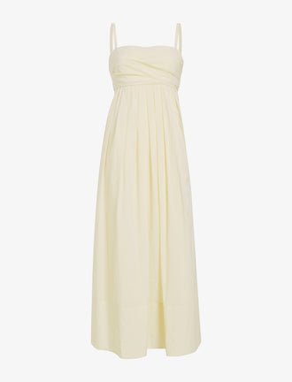 Proenza Schouler Still Life image of Claudine Dress in Tech Poplin in Butter