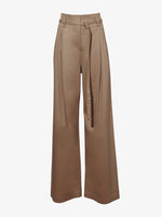 Flat image of Raver Pant In Soft Cotton Twill in coffee