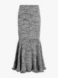 Proenza Schouler Still Life Image of Colette Skirt in Popcorn Slub in Plaster Multi