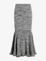 Proenza Schouler Still Life Image of Colette Skirt in Popcorn Slub in Plaster Multi