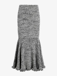 Proenza Schouler Still Life Image of Colette Skirt in Popcorn Slub in Plaster Multi
