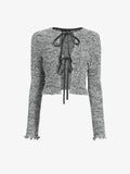 Proenza Schouler Still Life Image of Colette Top in Popcorn Slub in Plaster Multi