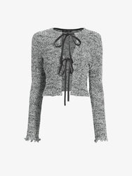 Proenza Schouler Still Life Image of Colette Top in Popcorn Slub in Plaster Multi