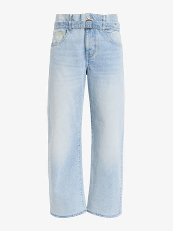 Proenza Schouler Flat image of Cropped Ellsworth Jean in light wash