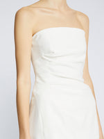 Proenza Schouler Detail image of Damea Top in Matte Double Crepe in white