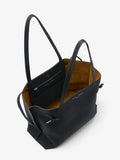 Interior image of Days Tote in Pebbled Calf Skin in BLACK