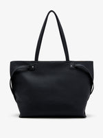 Back image of Days Tote in Pebbled Calf Skin in BLACK