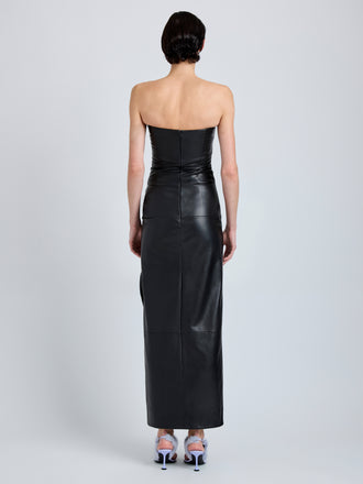 Alonna Dress in Leather