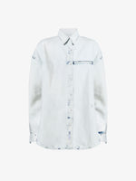 Proenza Schouler flat image of Kruger Top in Bleach Out