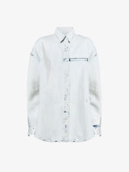 Proenza Schouler flat image of Kruger Top in Bleach Out