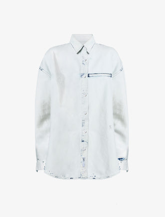 Proenza Schouler flat image of Kruger Top in Bleach Out