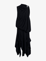 Proenza Schouler Still Life image of Denise Dress in Viscose Crepe in Black
