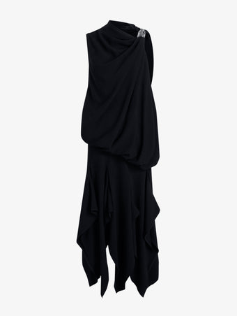 Proenza Schouler Still Life image of Denise Dress in Viscose Crepe in Black