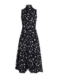 Proenza Schouler still life image of Devora Dress in Printed Viscose in black multi