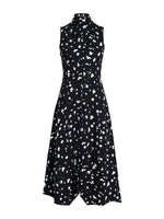 Proenza Schouler still life image of Devora Dress in Printed Viscose in black multi