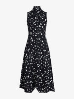 Proenza Schouler still life image of Devora Dress in Printed Viscose in black multi