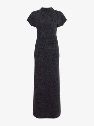 Proenza Schouler Still life image of Abie Dress in Clean Boiled Wool in Dark Grey