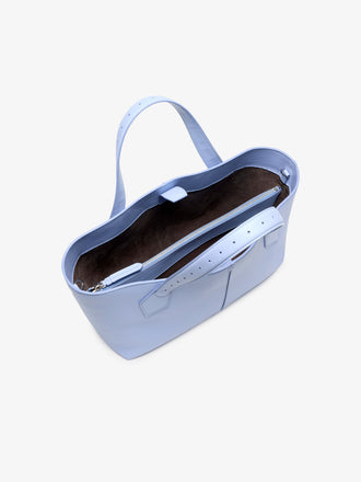 Proenza Schouler Aerial image of East West Chelsea Tote in Pebbled Calf in Wisteria