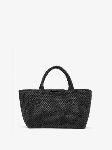 Proenza Schouler Still Life Front Image of East West Chelsea Tote in Raffia in Black