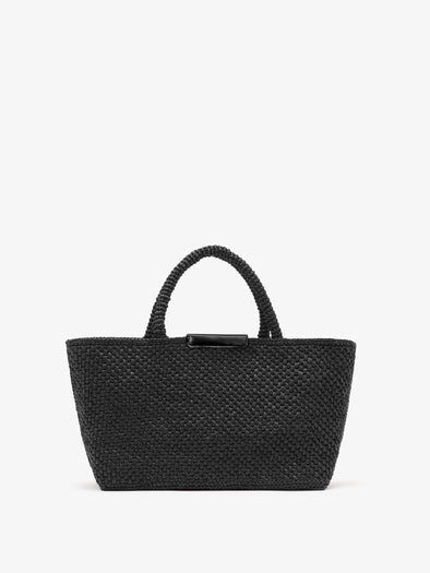 Proenza Schouler Still Life Back Image of East West Chelsea Tote in Raffia in Black