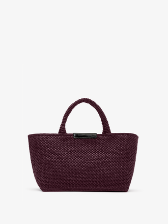 Proenza Schouler Front image of East West Chelsea Tote in Raffia in Plum