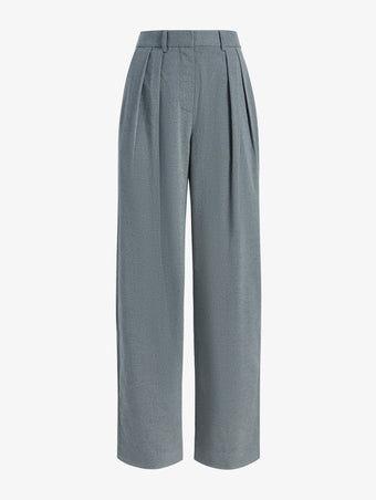 Proenza Schouler Still Life image of Eleanor Pant in Melange Flannel in GREY MELANGE