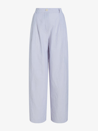 Proenza Schouler Still Life image of Eleanor Pant in Linen Shirting in Light Oxford Melange