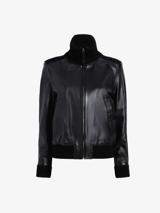 Proenza Schouler still life image of Elenora Jacket in Lightweight Leather in Black