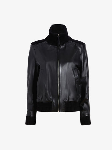 Proenza Schouler still life image of Elenora Jacket in Lightweight Leather in Black