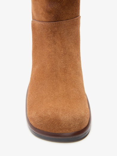 Proenza Schouler Detail Image of Esme Boot in Calfsuede in Cuoio 