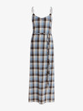 Proenza Schouler Still Life Image of Evelyn Dress in Plaid Gauze in Sky 