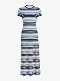Proenza Schouler Still Life Image of Noelle Dress in Striped Jersey in Sky Multi