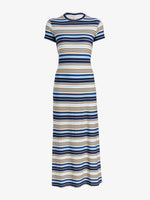 Proenza Schouler Still Life Image of Noelle Dress in Striped Jersey in Sky Multi