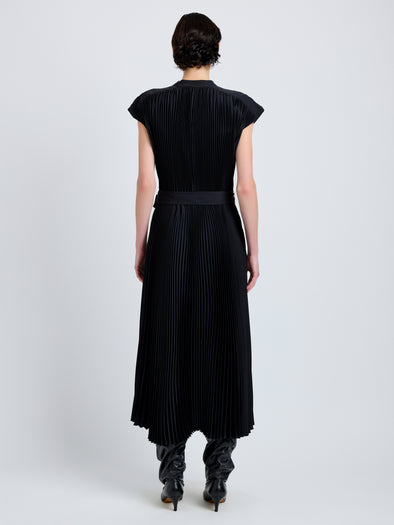 Proenza Schouler Back full length image of Farah Dress In Tech Crepe in black