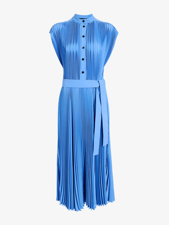Proenza Schouler Still life image of Farah Dress In Tech Crepe in sky blue