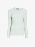 Proenza Schouler Still Life Image of Fedda Top in Micro Pleat Knit in Mint