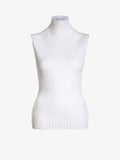 Proenza Schouler Still Life Image of Federica Top in Micro Pleat Knit in White