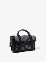 Side image of Mixed Material PS1 Tiny Bag in slate
