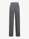 Proenza Schouler Still life image of Fontana Pant in Melange Suiting in dark grey melange