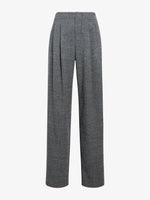Proenza Schouler Still life image of Fontana Pant in Melange Suiting in dark grey melange