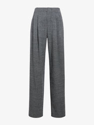 Proenza Schouler Still life image of Fontana Pant in Melange Suiting in dark grey melange