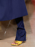 Proenza Schouler Runway Detail Image of New Square Fold Sandals in Yellow