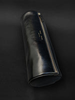 Proenza Schouler Aerial image of Silo Clutch in Shiny Calf in Black