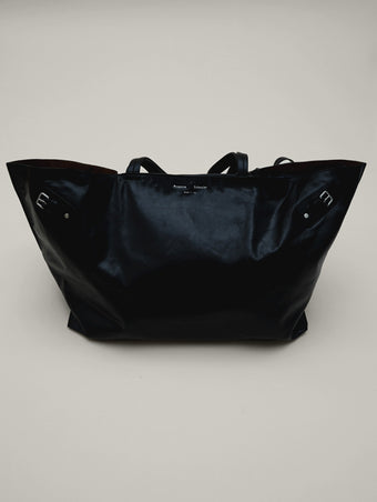 Proenza Schouler Front image of Days Carryall in Paper Calf in Black